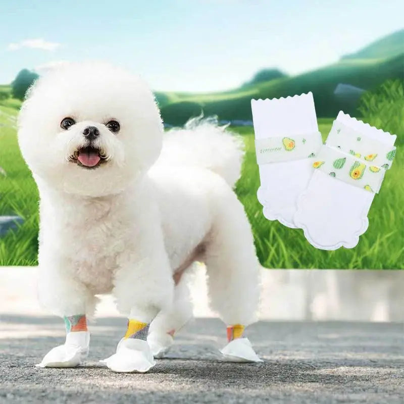 Waterproof Disposable Dog Booties - 20 Count Multi-Purpose Paw Protectors for Rain, Snow, Mud, and Hot Surfaces, Perfect for Daily Walks, Camping, and Beach Activities